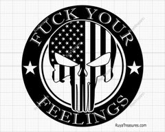 Punisher Fuck Your Feelings SVG PNG