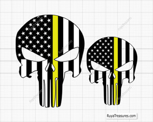 Punisher Yellow Line Svg