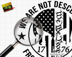 We Are Not Descended From Fearful Men Svg Png, 2nd Amendment Svg