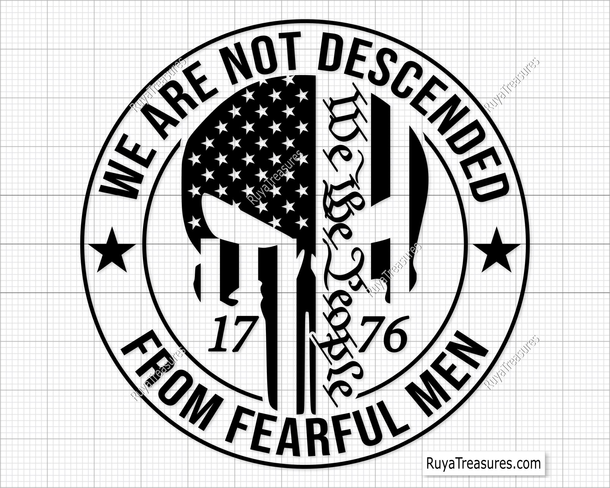 We Are Not Descended from Fearful Men svg png