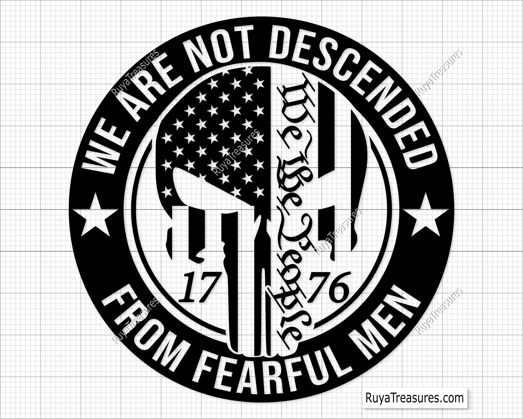 We Are Not Descended from Fearful Men svg