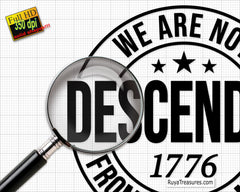 We Are Not Descended from Fearful Men Svg Png, 2nd Amendment Svg