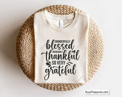 Free Wonderfully Blessed Incredibly Thankful so Very Grateful Svg Png